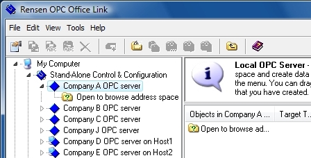 Select OPC Server