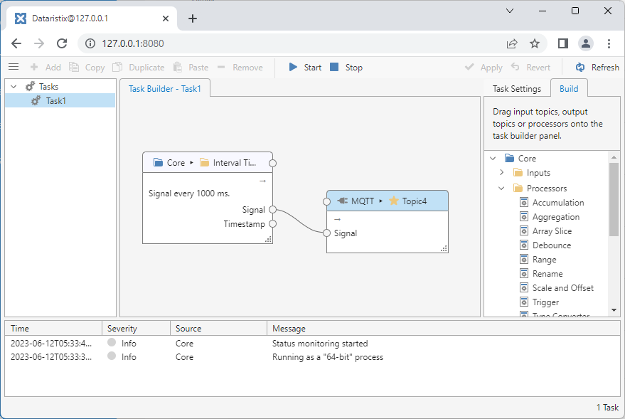 Dataristix Browser Client